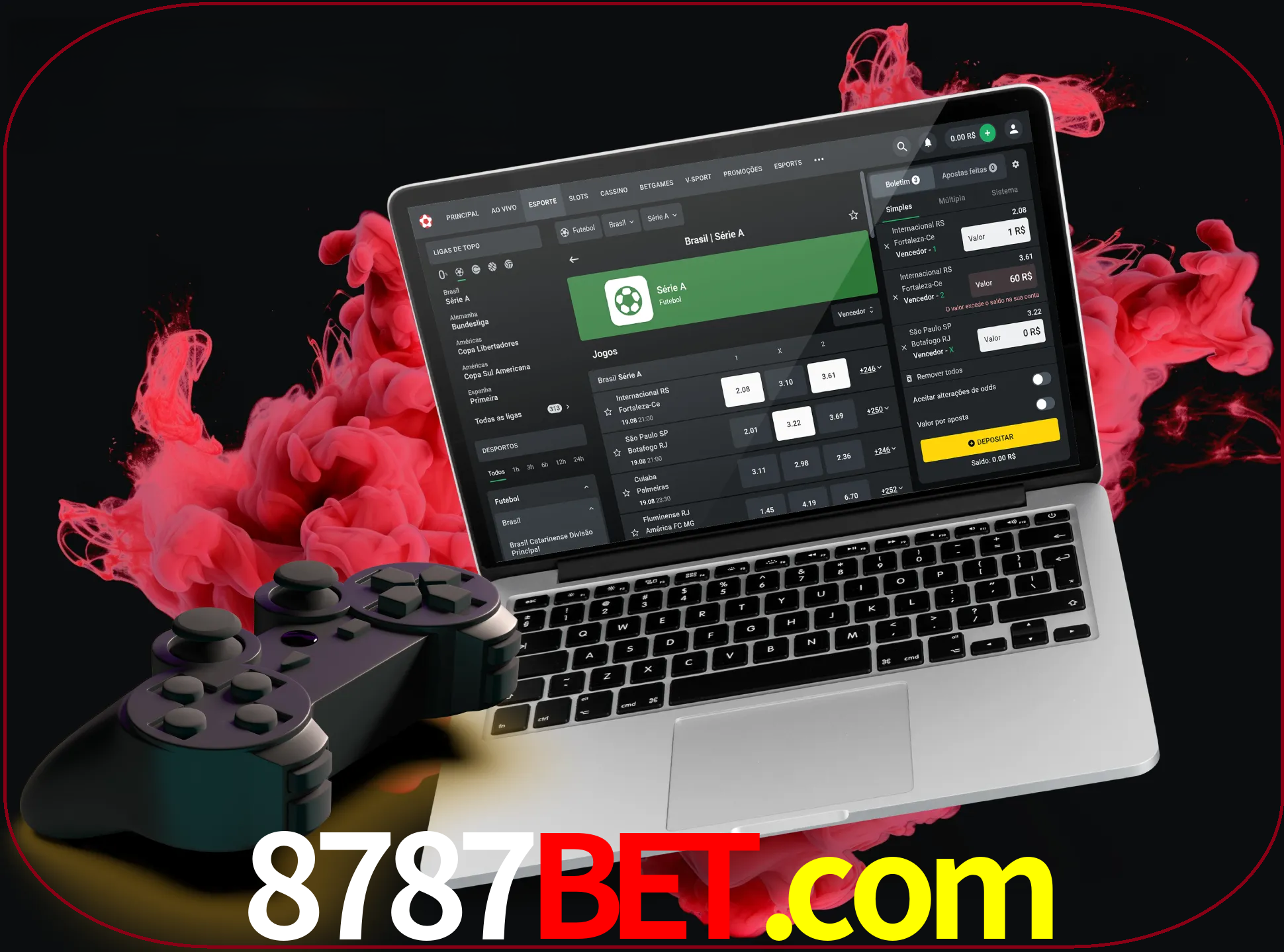 Visite a secção especial de jogos de vídeo em 8787bet para descobrir em que jogos pode apostar e ganhar muito dinheiro.